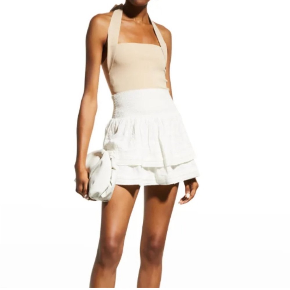 Alice + Olivia White Mini Skirt
